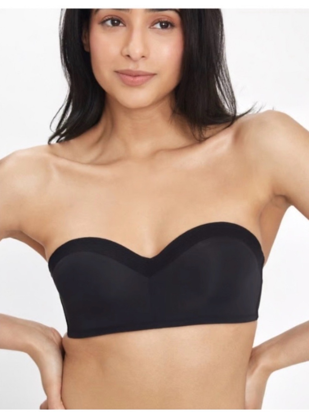 Strapless Black No Wire Lively Bra